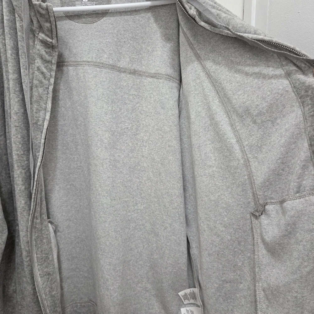 Jones New York Sport Velour Hoodie Gray Zip Front SZ 1X - Picture 10 of 15